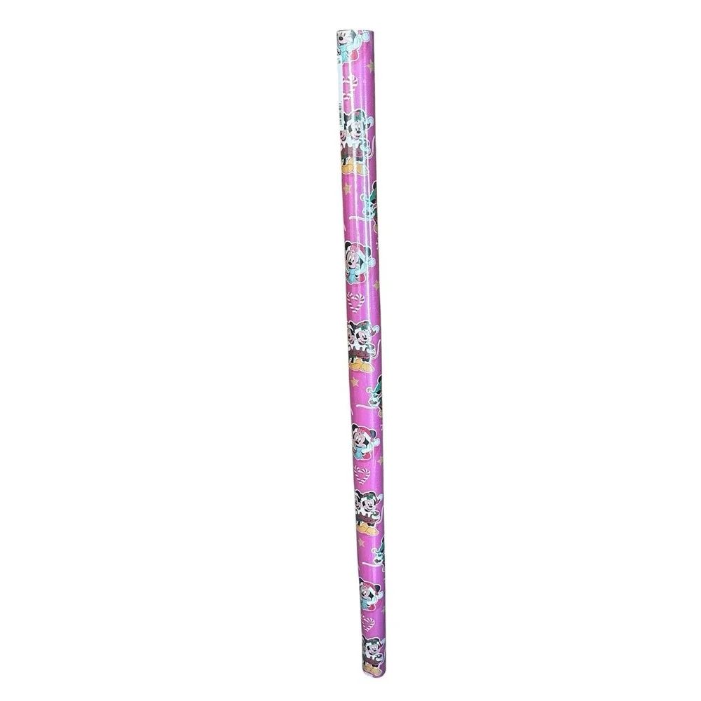 Vintage Disney Christmas Wrapping‎ Paper Mickey & Minnie Mouse 60 Sq ft Sealed